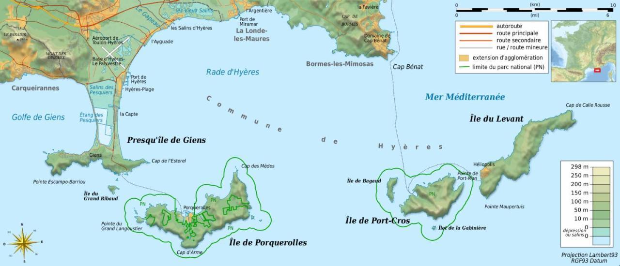 La Gavine Studio Vue Mer Hyères Dış mekan fotoğraf